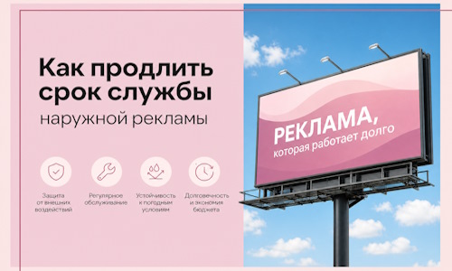Как продлить срок службы наружной рекламы в  Люберцах