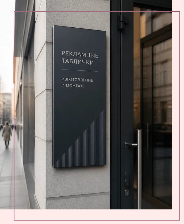 Рекламные таблички в Люберцах по цене от 4734 р. | Аванза-Люб