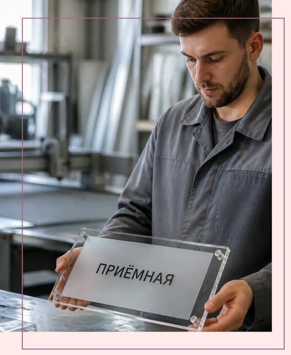 Таблички из оргстекла на заказ в Люберцах от 4103 р. | Аванза-Люб