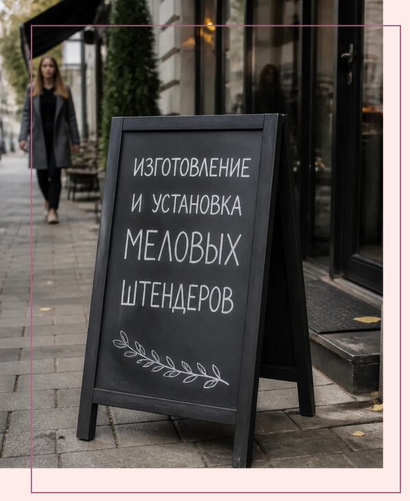 Меловые штендеры в Люберцах по цене от 6839 р. | Аванза-Люб
